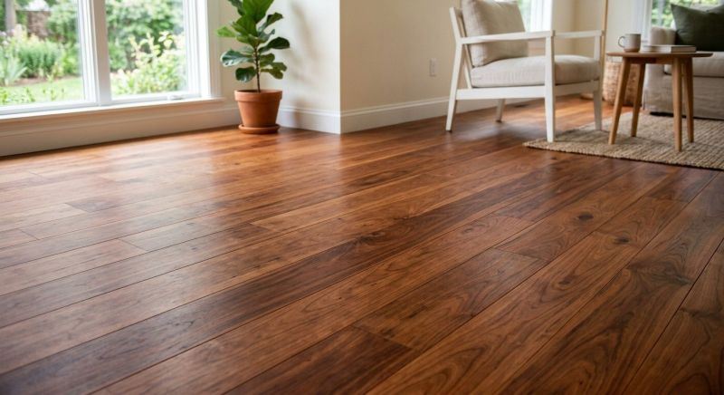 Cherry Floor Installation in Del Mar, CA