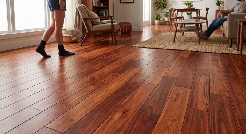 Cherry Floor Installation in Lakeside, CA