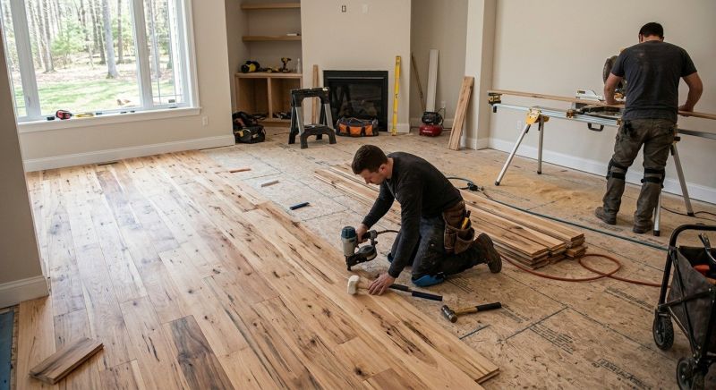 Hickory Floor Installation in Encinitas, CA
