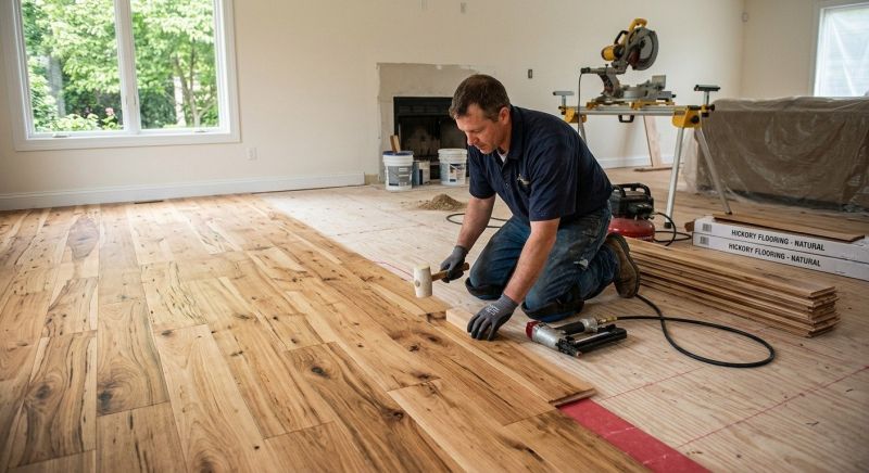 Hickory Floor Installation in Encinitas, CA