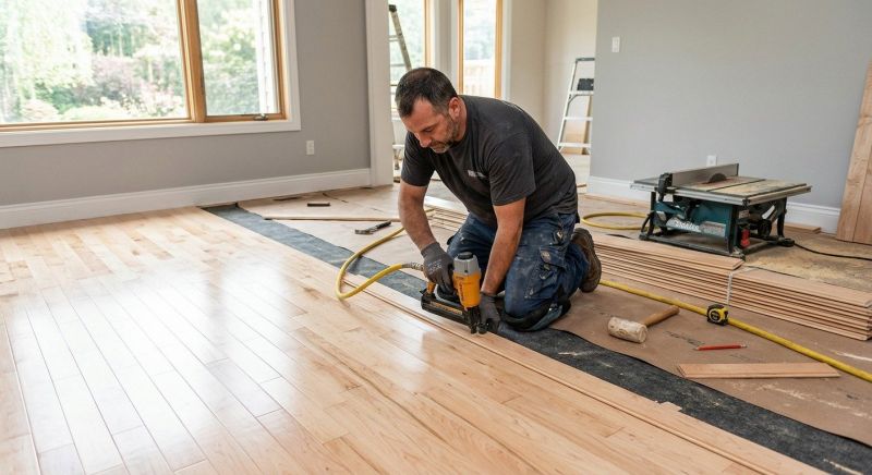 Maple Flooring Installation in Del Mar, CA