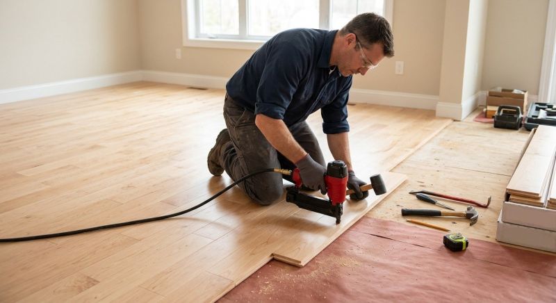 Maple Flooring Installation in Fallbrook, CA