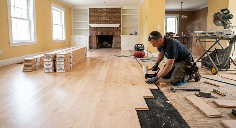 Maple Flooring Installation in Encinitas, CA