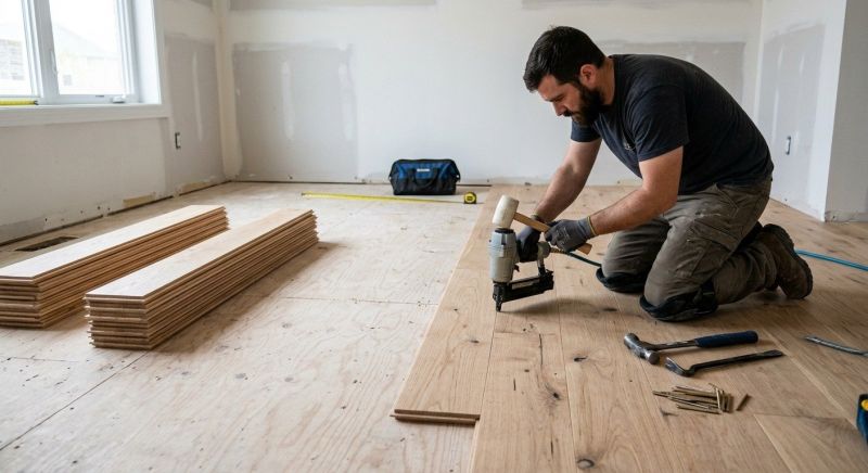 Oak Floor Installation in Carlsbad, CA