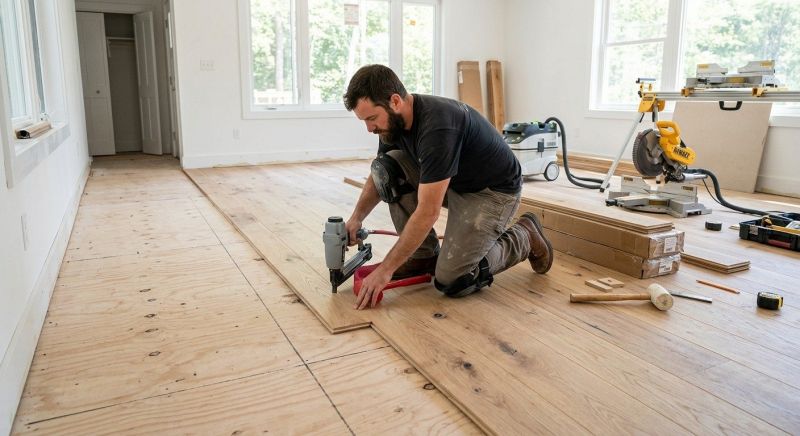 Oak Floor Installation in Carlsbad, CA