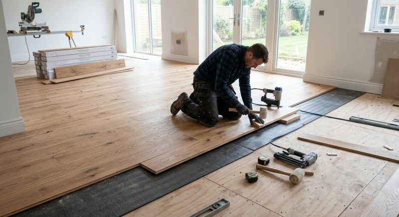 Oak Floor Installation in Carlsbad, CA