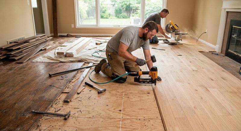 Oak Floor Installation in Lakeside, CA