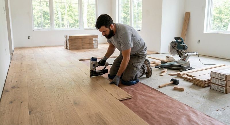 Oak Floor Installation in Lakeside, CA