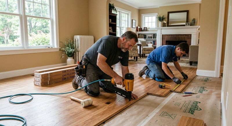 Oak Floor Installation in San Diego County, CA