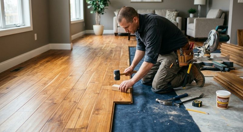 Plank Floor Installation in Encinitas, CA