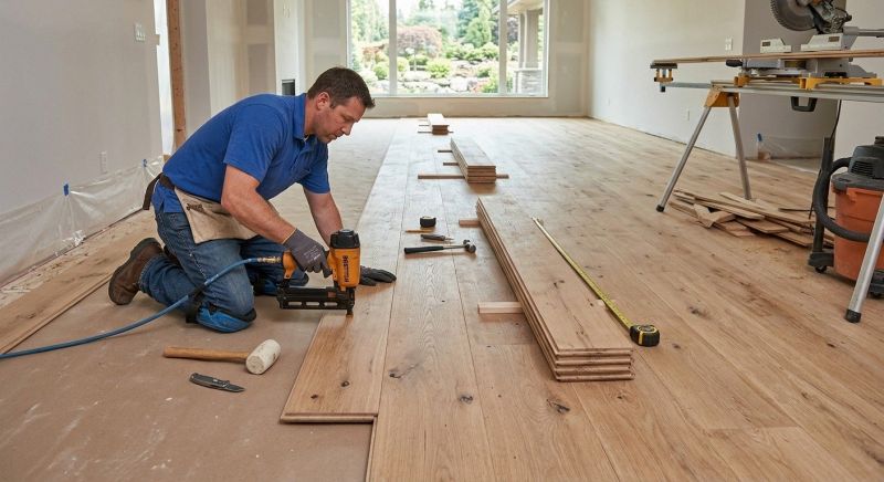 Plank Floor Installation in Encinitas, CA