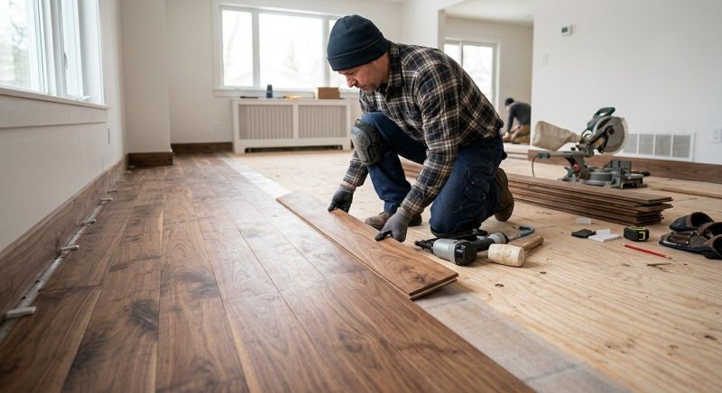 Walnut Flooring Installation in Encinitas, CA