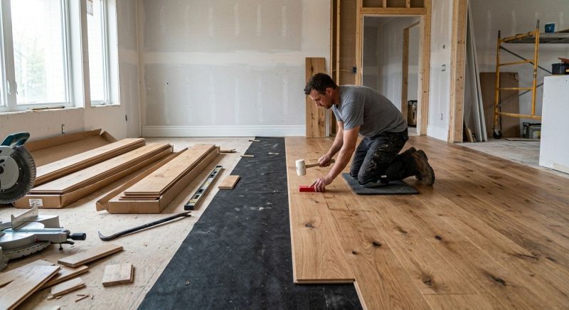 Wide Plank Floor Installation in Encinitas, CA